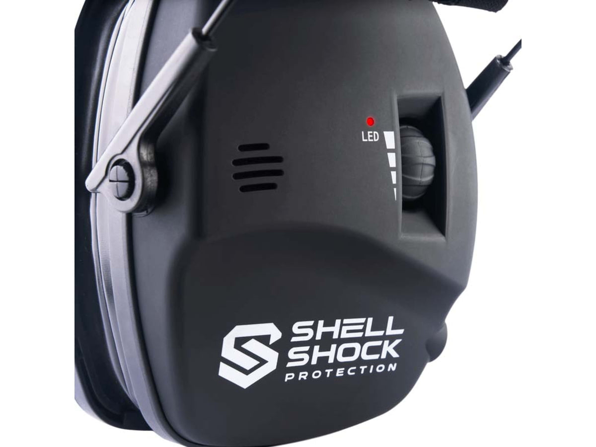 Shellshock Protection EXO PRO Electronic Protective Ear Muffs 22 dB Pair of 1 Black EAR-EXO-PRO