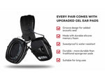 Shellshock Protection EXO PRO Electronic Protective Ear Muffs 22 dB Pair of 1 Black EAR-EXO-PRO