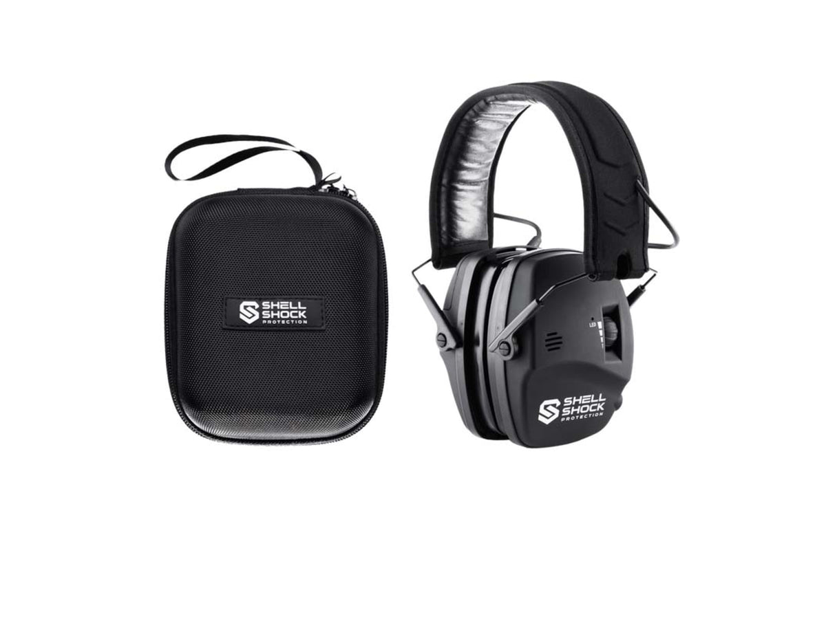 Shellshock Protection EXO PRO Electronic Protective Ear Muffs 22 dB Pair of 1 Black EAR-EXO-PRO