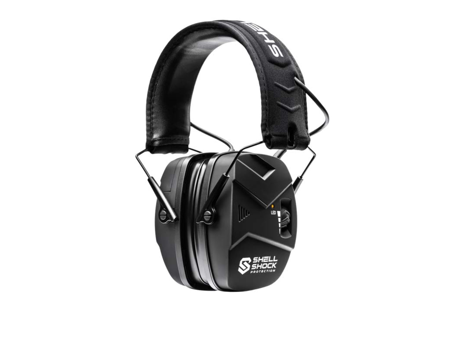 Shellshock Protection EXO Pro Elite Electronic Protective Ear Muffs 23 dB Pair of 1 Black EAR-EXO-PRO-ELITE