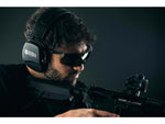 Shellshock Protection Eyes & Ears Combo Protective Ear Muffs 23dB Black EYE-EAR-COMBO-CLEAR