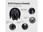 Shellshock Protection Eyes & Ears Combo Protective Ear Muffs 23dB Black EYE-EAR-COMBO-CLEAR