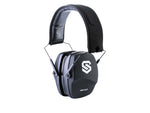 Shellshock Protection Eyes & Ears Combo Protective Ear Muffs 23dB Black EYE-EAR-COMBO-CLEAR