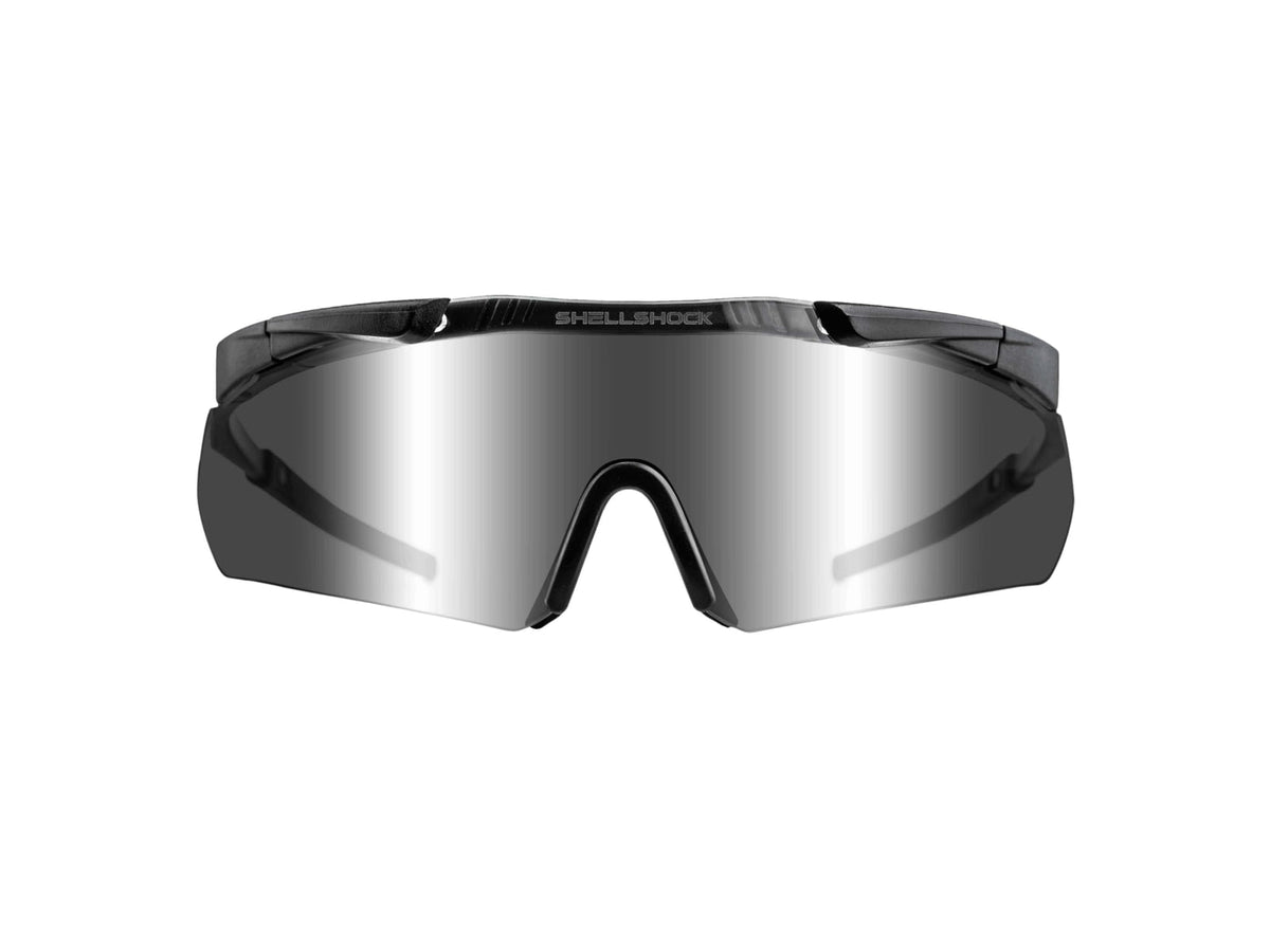 Shellshock Protection Eyes & Ears Combo Protective Ear Muffs 23dB Black EYE-EAR-COMBO-CLEAR
