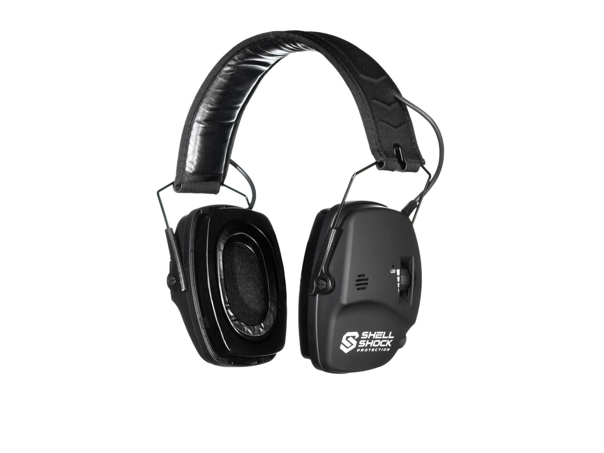 Shellshock Protection Premium Eye & Ear Combo Protective Ear Muffs 22 dB Black EYE-EAR-PREMIUM-SWITCH
