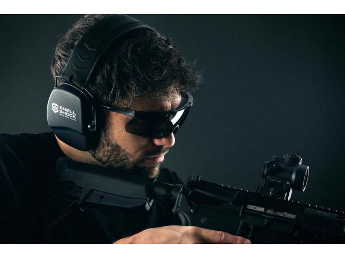 Shellshock Protection Switch Z87+ Ballistic Sunglasses - Changeable Lens Black EYE-SWITCH