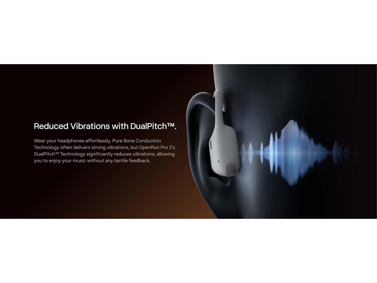 Shokz OpenRun Pro 2 Open-Ear Headphones Silver S820-ST-SR-US-326