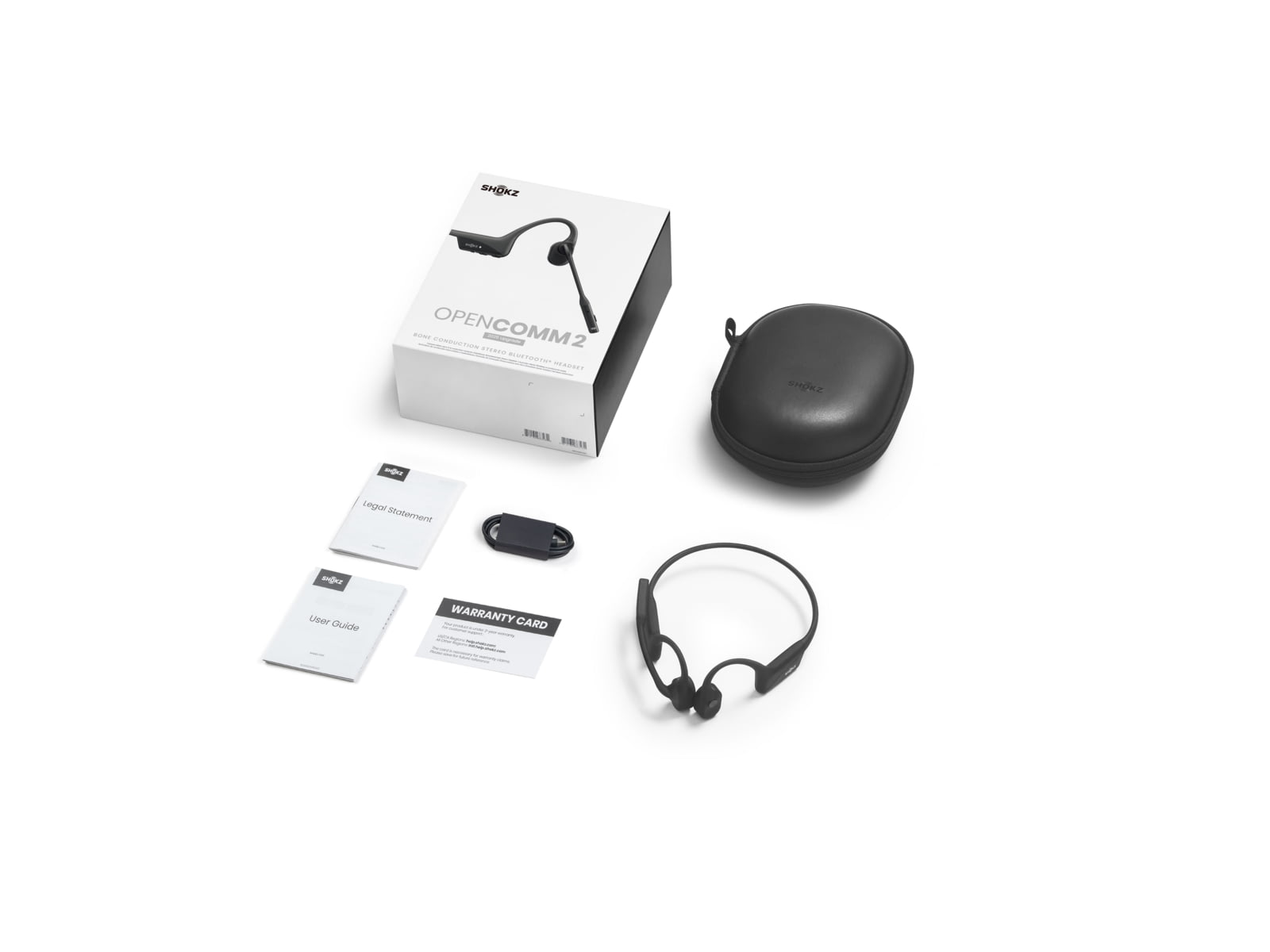 Shokz OpenComm2 Open-Ear Headphones Black