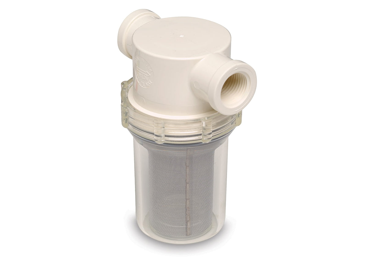 SHURFLO 1/2" Raw Water Strainer - 50 Mesh Screen 253-120-01