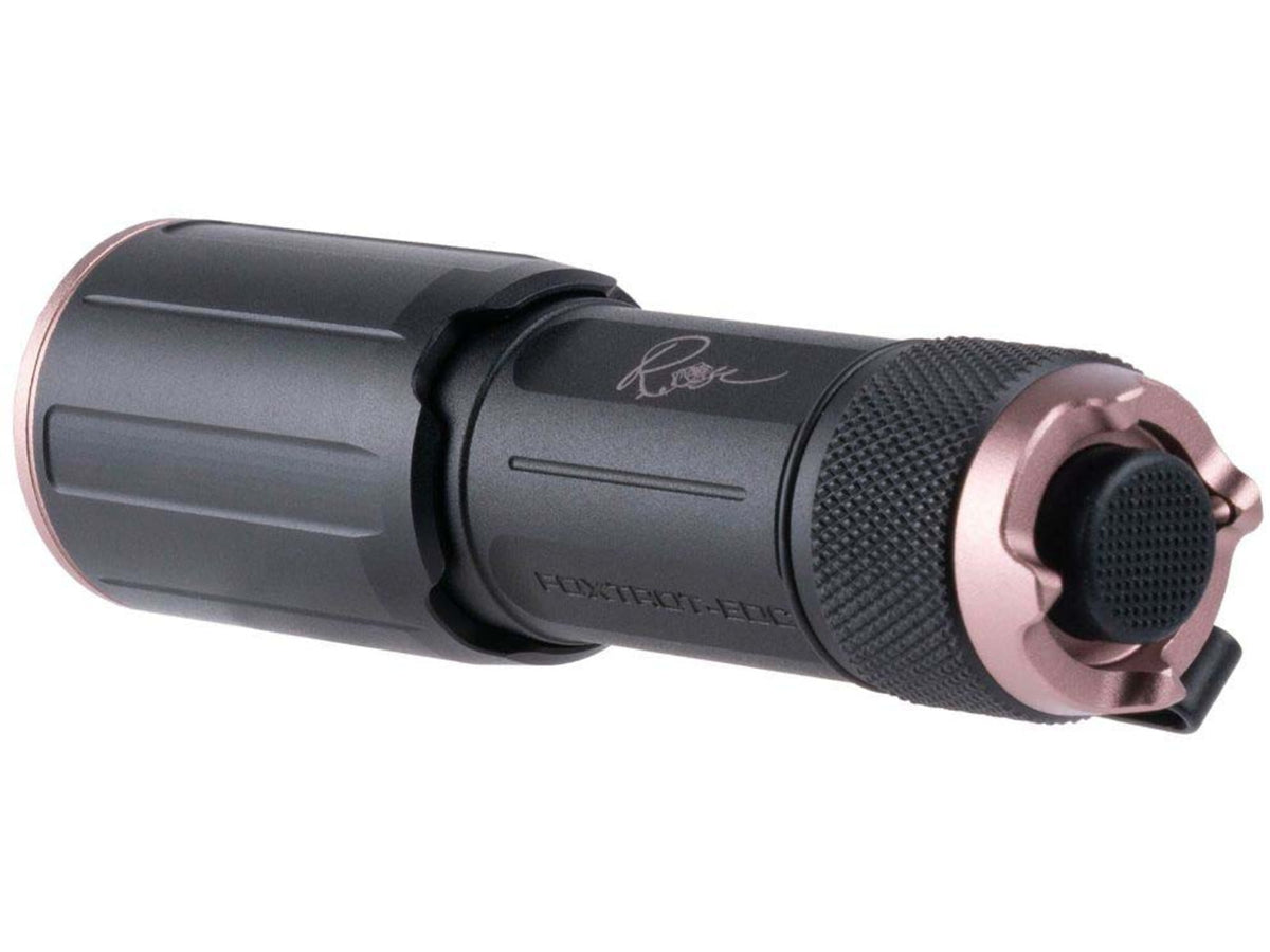 SIG SAUER Foxtrot-EDC ROSE Compact Flashlight 18350 Lithium-Ion 1350 Lumens Black/Rose Gold