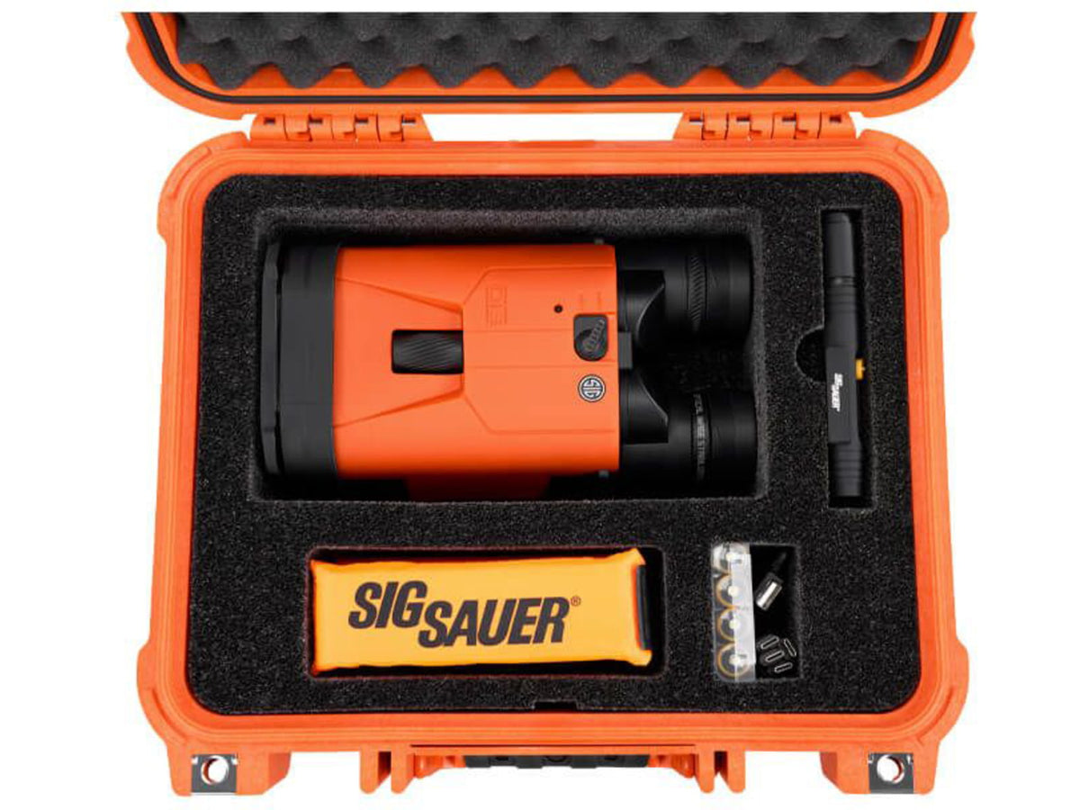 SIG SAUER Zulu6 HDX Pro OIS 18x50mm Schmidt-Pechan Prism Marine Binocular Orange