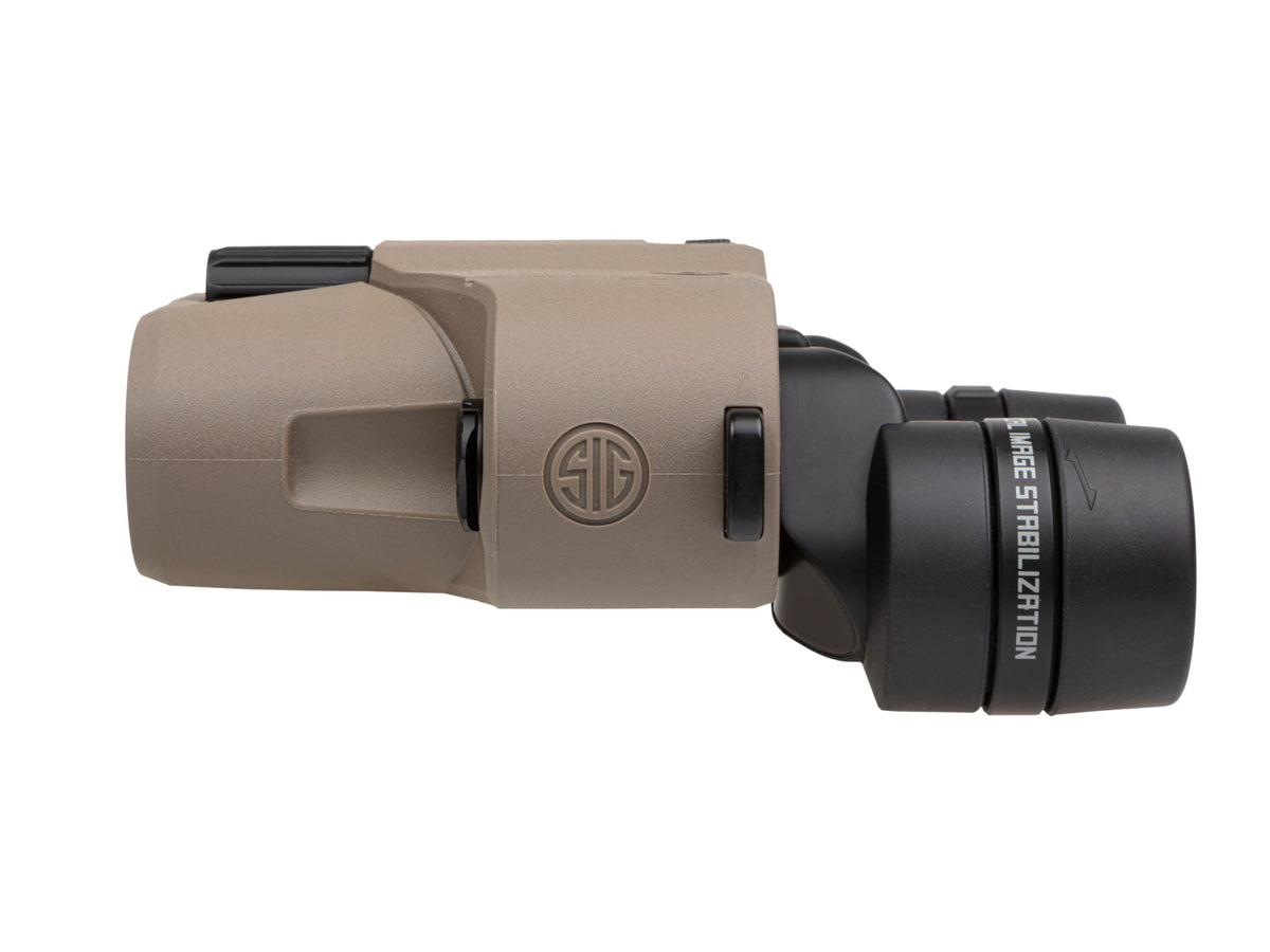 SIG SAUER ZULU6 HDX OIS 10x30mm Schmidt-Pechan Prism Binocular Rubberized FDE