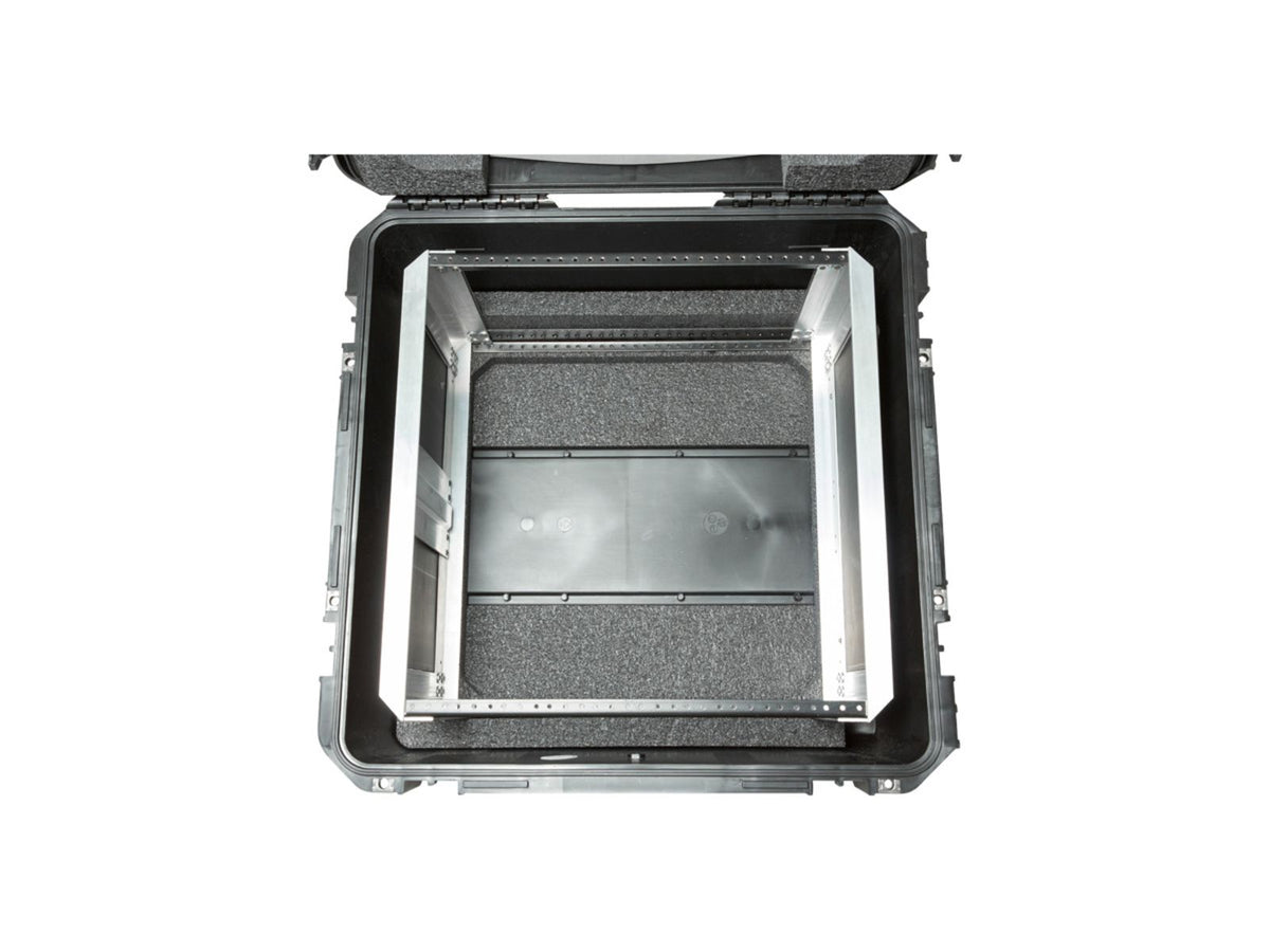 SKB Cases Seres Case Wth Removeable 10U Alumnum Shallow Rack Cage Tsa Locks Wheels 3I-22221210U