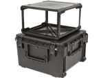 SKB Cases Seres Case Wth Removeable 6U Injecton Molded 20in Rack Cage Tsa Lockng Latches Wheels