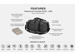 SLNT Waterproof Faraday Duffel USA Berry Compliant Black 40L SPB-DFL-BER