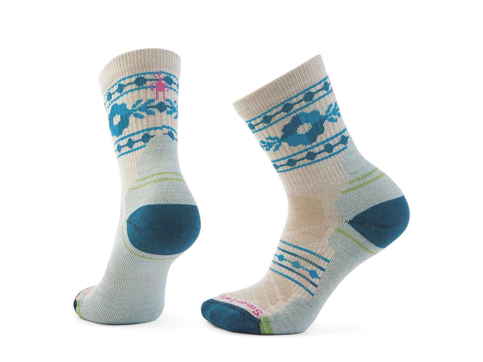 Smartwool Hike Light Cushion Retro Floral Mid Crew Socks - Women's