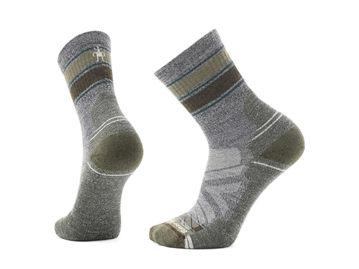 Smartwool Hike Light Cushion Striped Mid Crew Socks - Men's