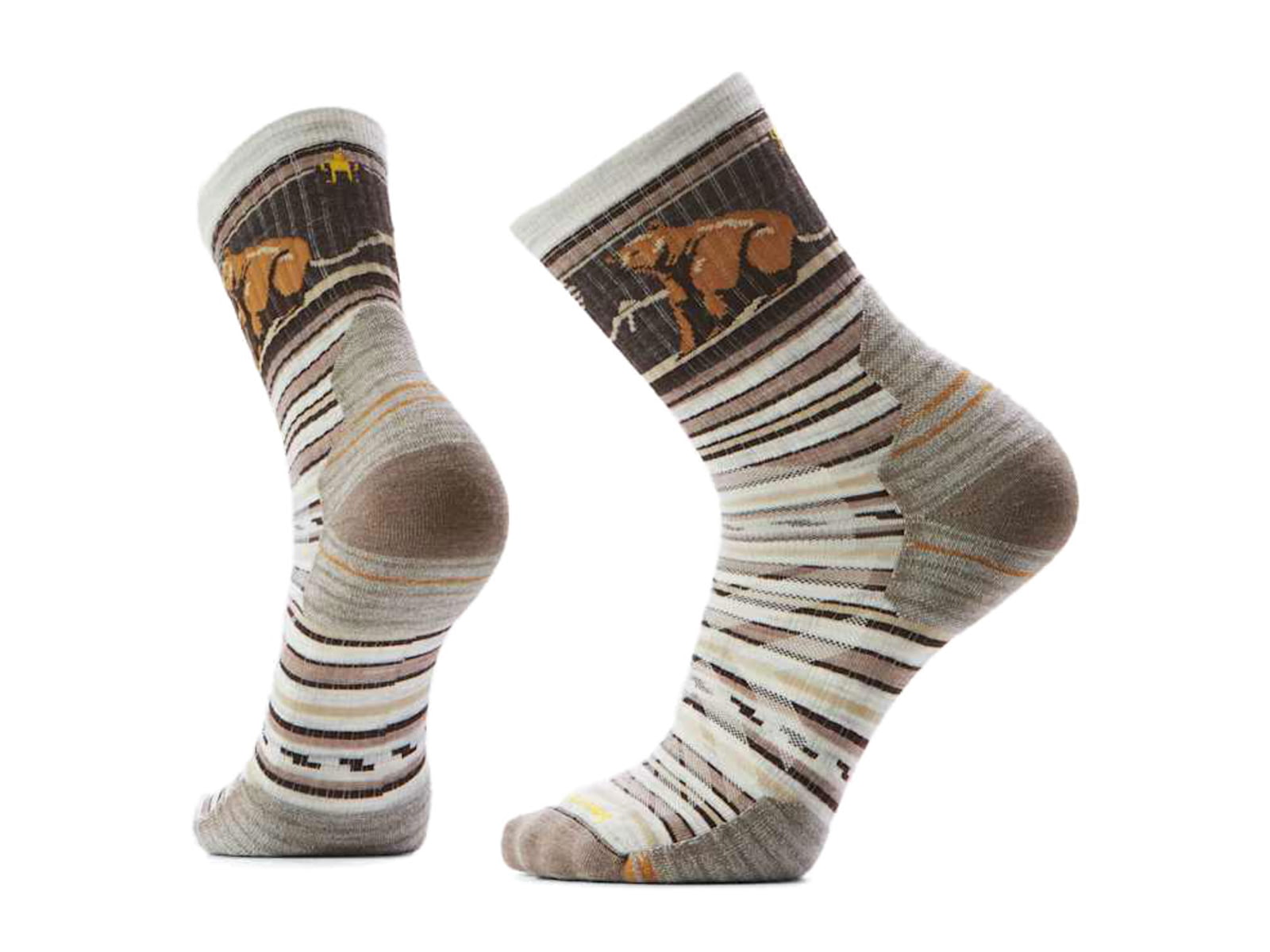 Smartwool Hike Targeted Cushion Bear Stripe Mid Crew Socks - Men's