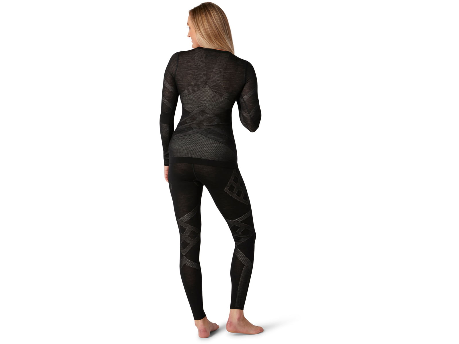 Smartwool Intraknit Merino 200 Crew - Women's Black/White Small
