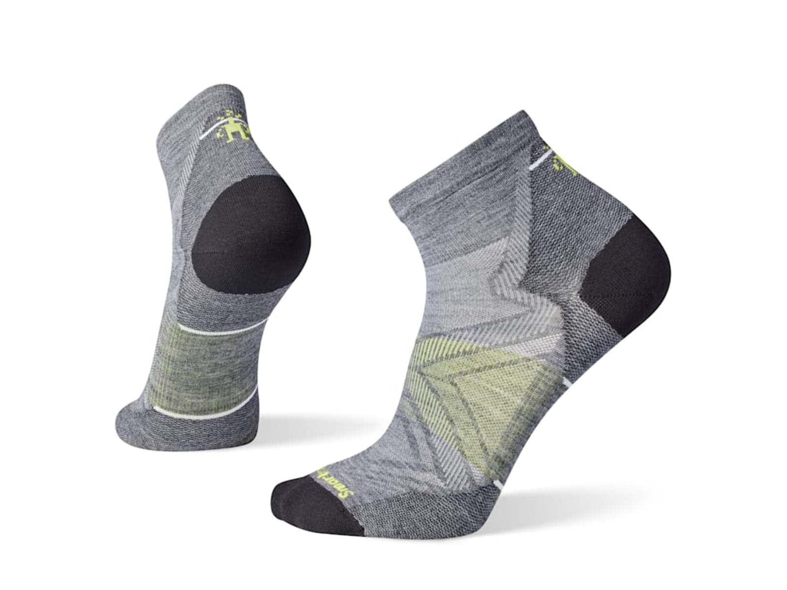 Smartwool Run Zero Cushion Ankle Socks Medium Gray Small