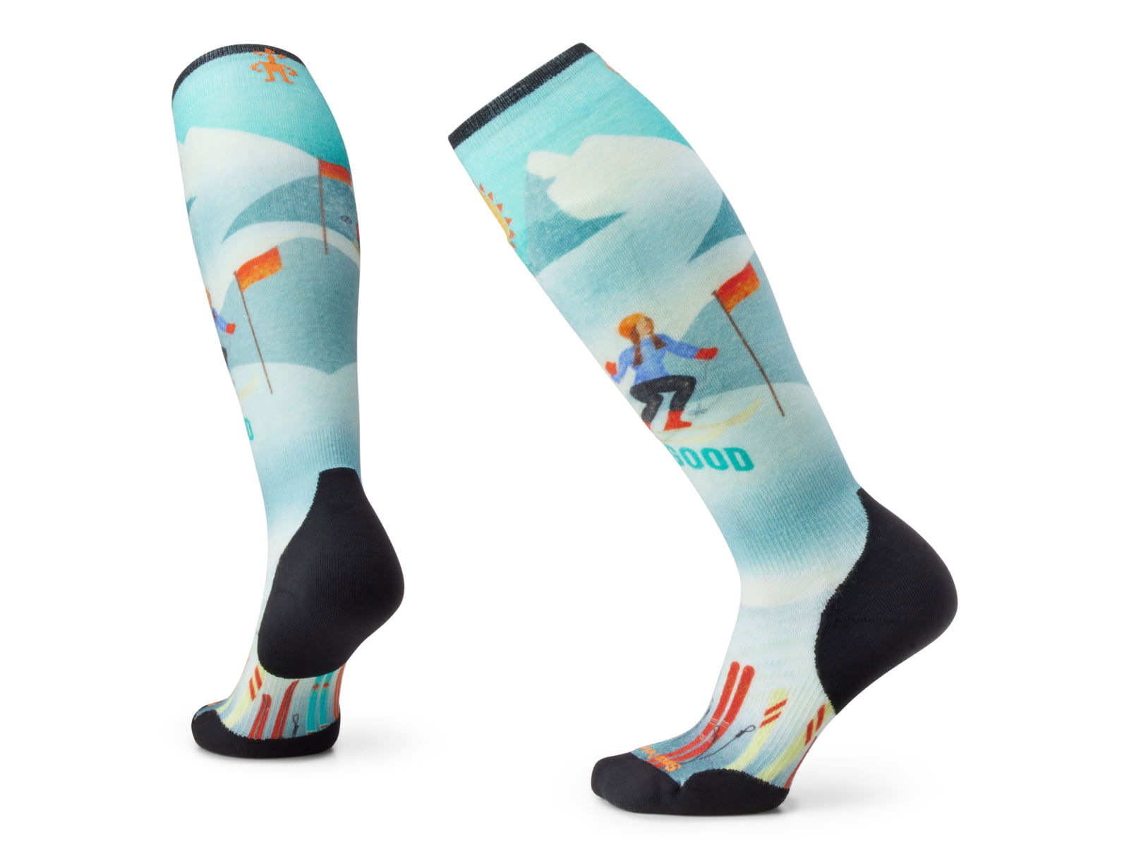 Smartwool Ski Targeted Cushion Snow Bunny Print OTC Socks - Women's Capri