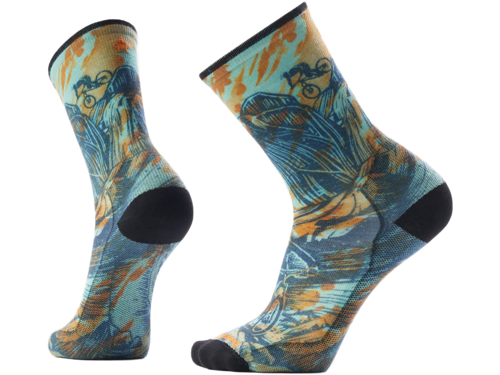 Smartwool Bike Zero Cushion Rugged Ride Print Crew Socks