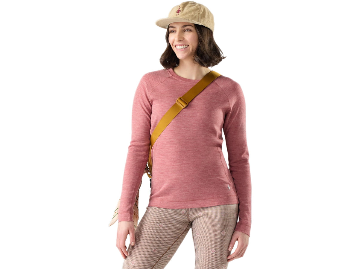Smartwool Classic Thermal Merino Base Layer Crew - Women's Mink Heather Large