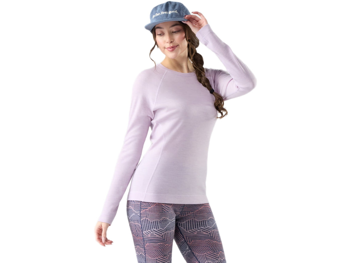 Smartwool Classic Thermal Merino Base Layer Crew - Women's Mink Heather Large