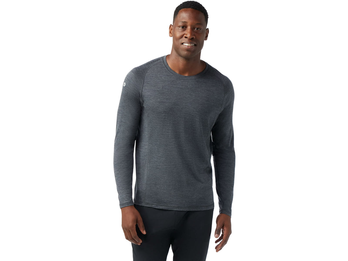 Smartwool Merino Sport 120 Long Sleeve - Men's Charcoal Heather Large