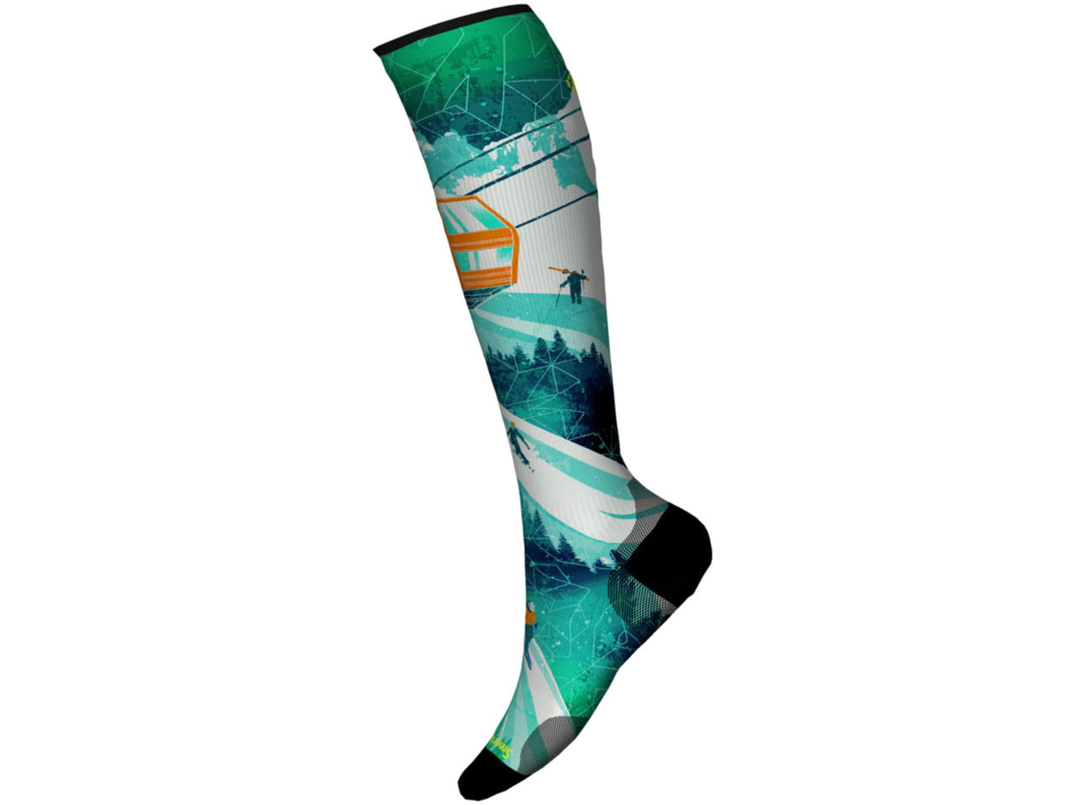 Smartwool Ski Zero Cushion Ski Day Print OTC Socks - Men's