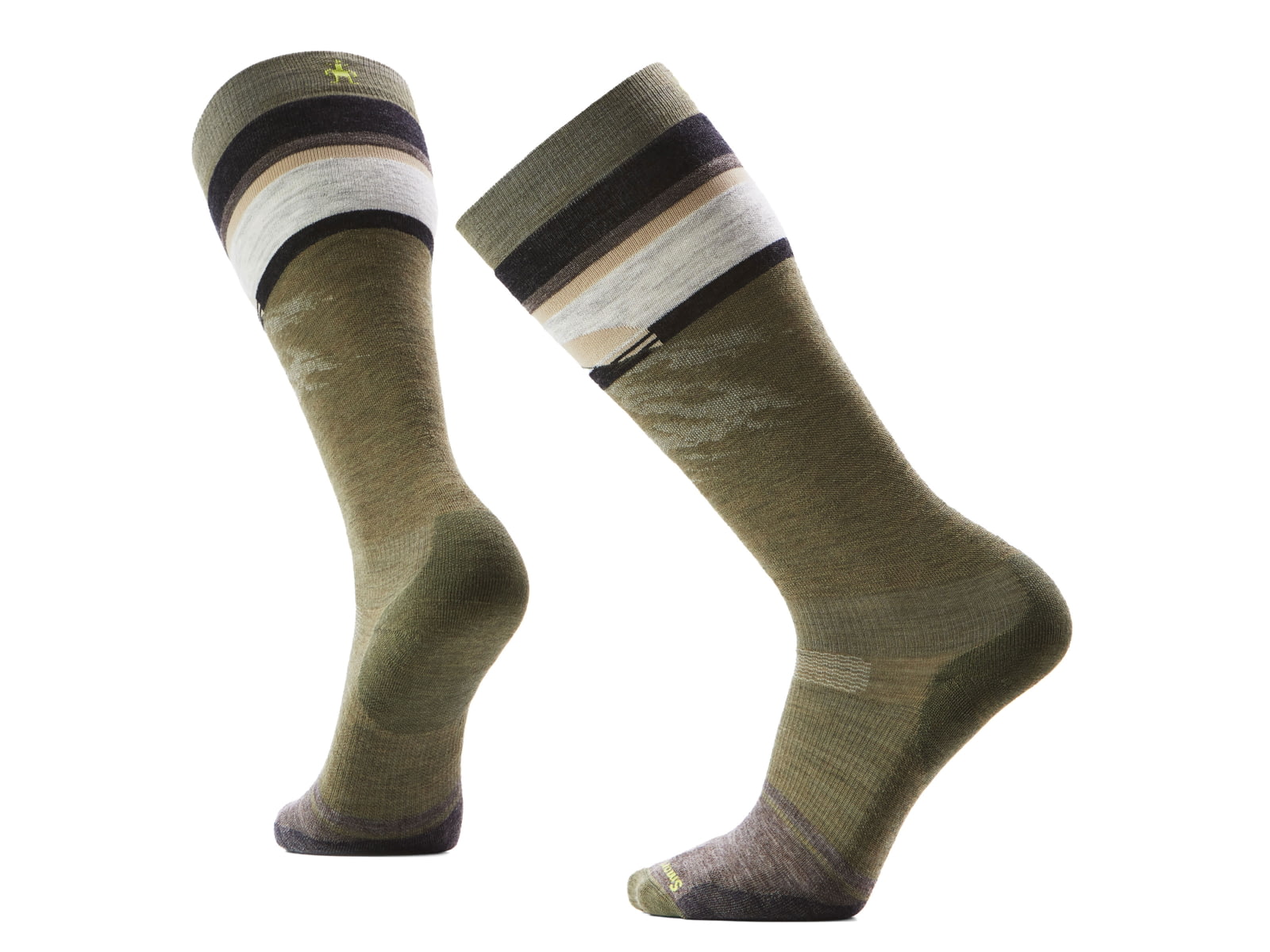 Smartwool Snowboard Targeted Cushion Mountain Sunrise OTC Socks - Men's Winter Moss