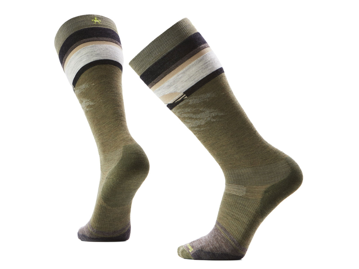 Smartwool Snowboard Targeted Cushion Mountain Sunrise OTC Socks - Men's Winter Moss