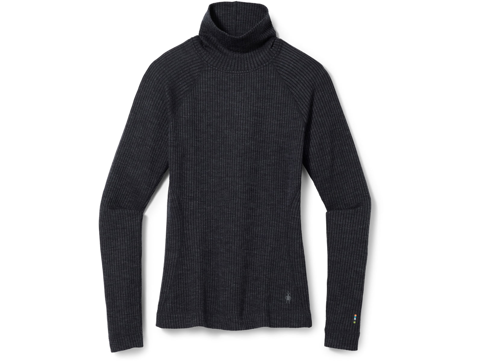 Smartwool Thermal Merino Rib Turtleneck - Women's 010 Charcoal Heather Small