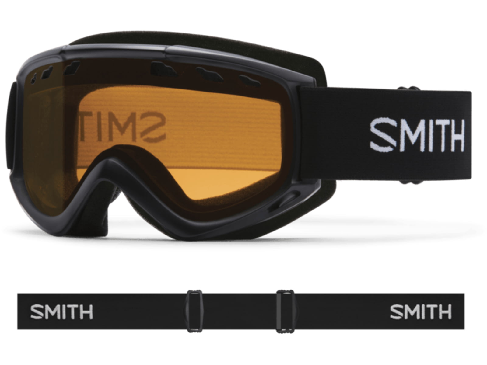 Smith Cascade Classic Ski Goggles Gold Lite Black