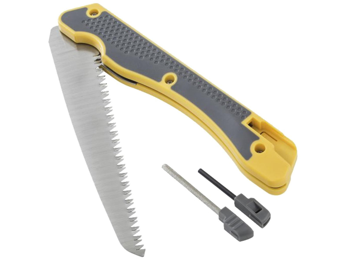 Smiths Folding Limb Saw w/Sharpener Yellow SP-50836