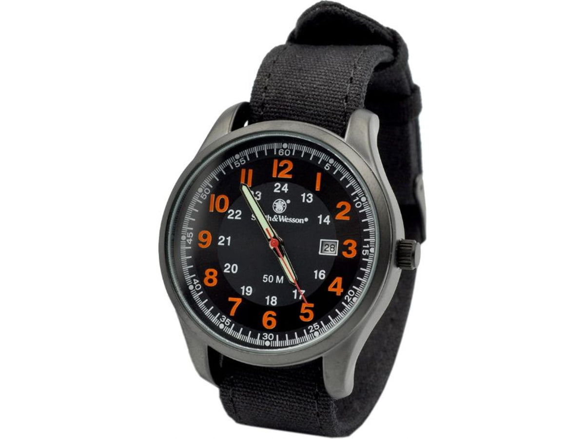 Smith & Wesson Cadet Watch Black/Orange SWW-369-OR