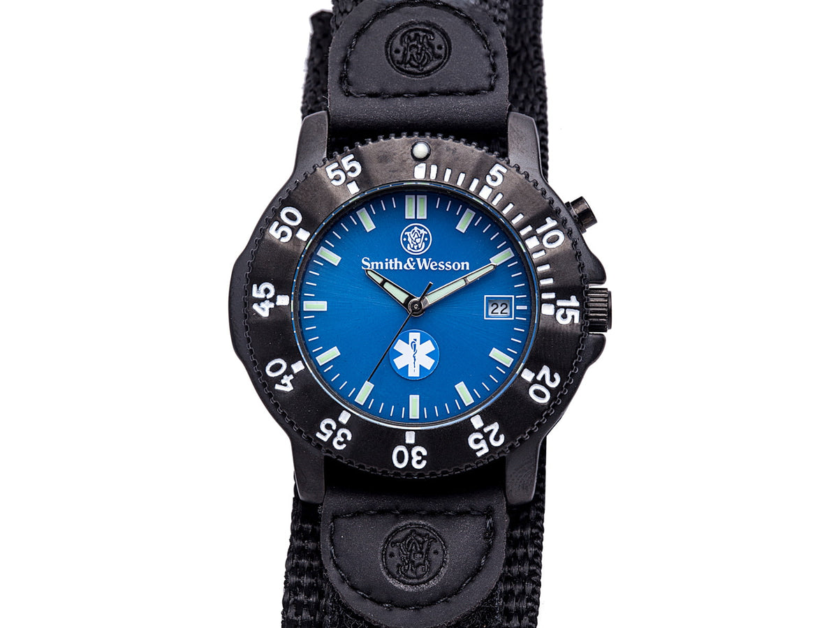 Smith & Wesson EMT Watch - Blue Dial Nylon Strap SWW-455-EMT SWW-455-EMT