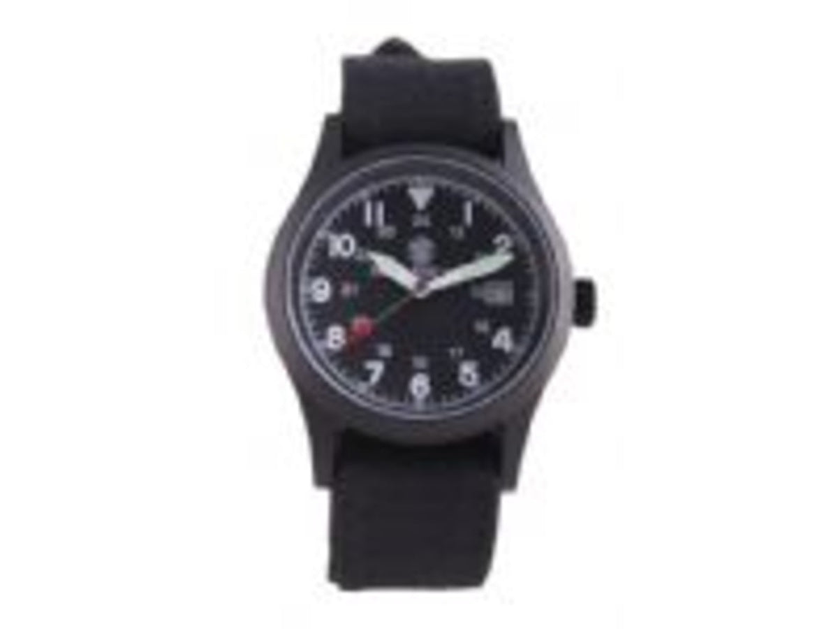Smith & Wesson Men's Military Round Face Watch - Black SWW-1464-BLK SWW-1464-BLK