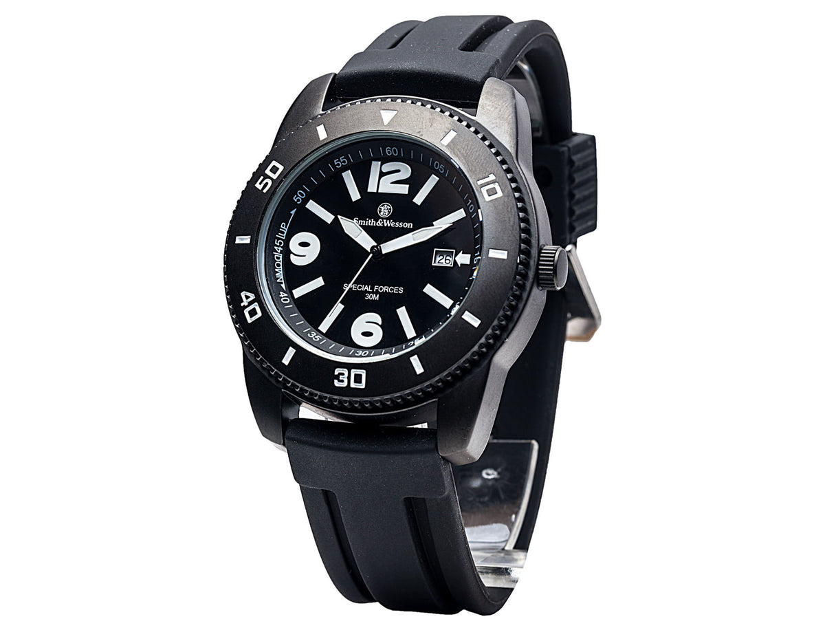 Smith & Wesson Paratrooper Watch - Rubber Band Round Dial SWW-5983 SWW-5983