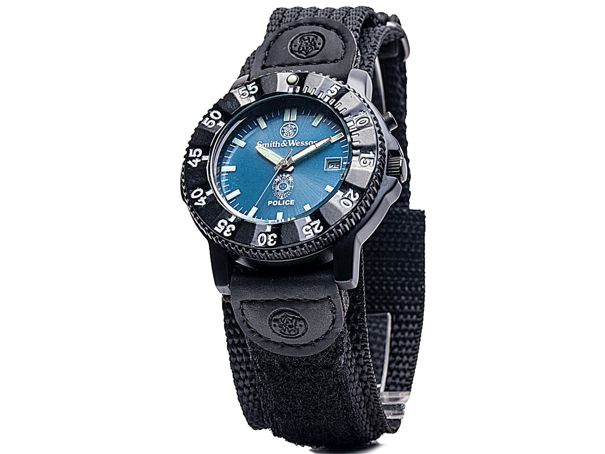 Smith & Wesson Police Watch - Blue Dial Nylon Strap SWW-455P SWW-455P