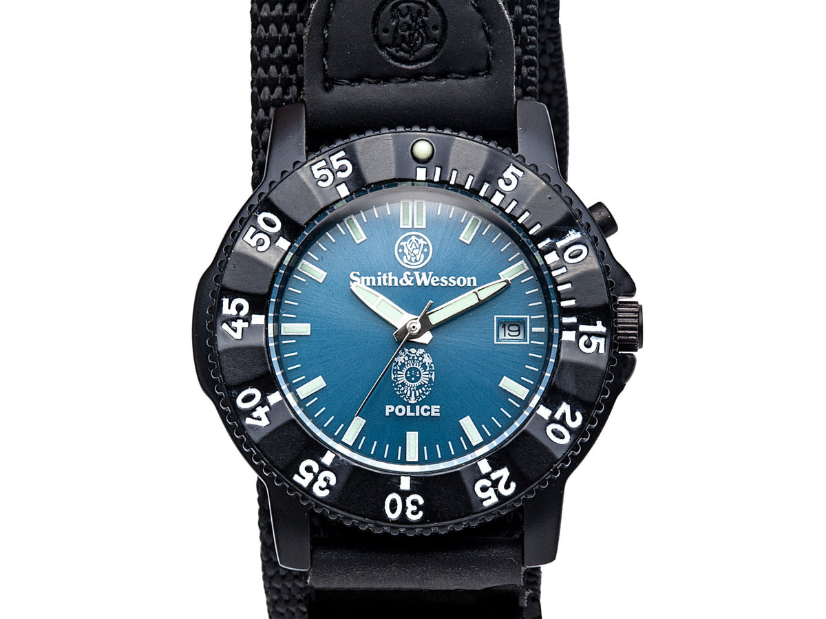 Smith & Wesson Police Watch - Blue Dial Nylon Strap SWW-455P SWW-455P