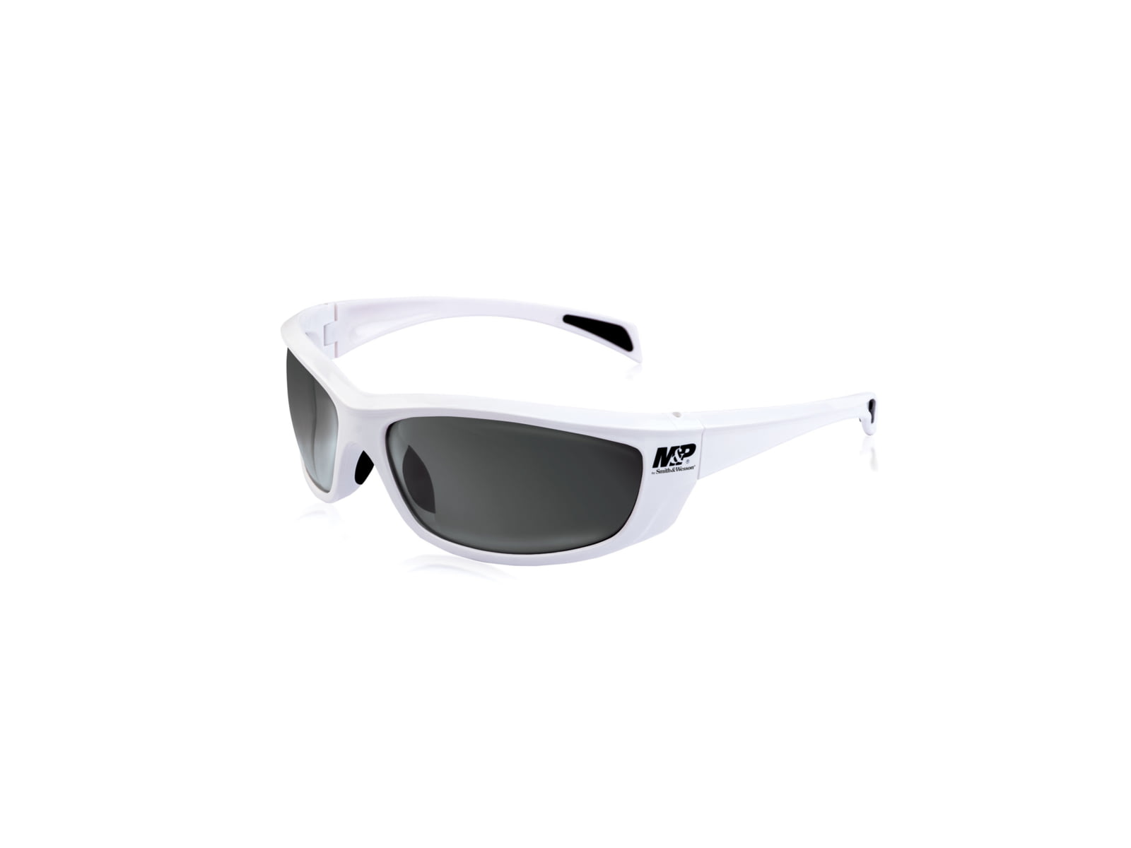 Smith & Wesson Whitehawk Full Frame Shooting Glasses Gloss White/Smoke Mirror