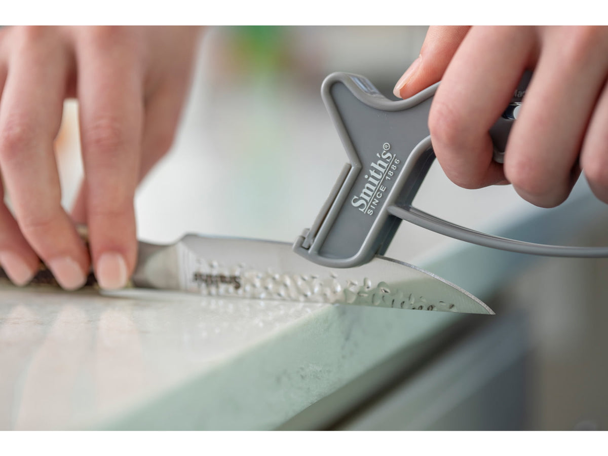 Smiths JIFF 10-Second Knife & Scissors Sharpener 1500 Grit Gray SP-51110