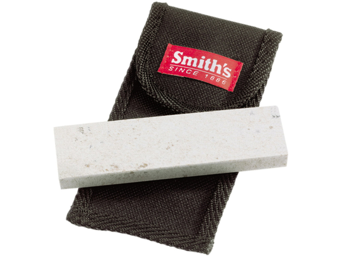 Smiths 4in. Arkansas Stone w/ Pouch Gray/Black SP-MP4L