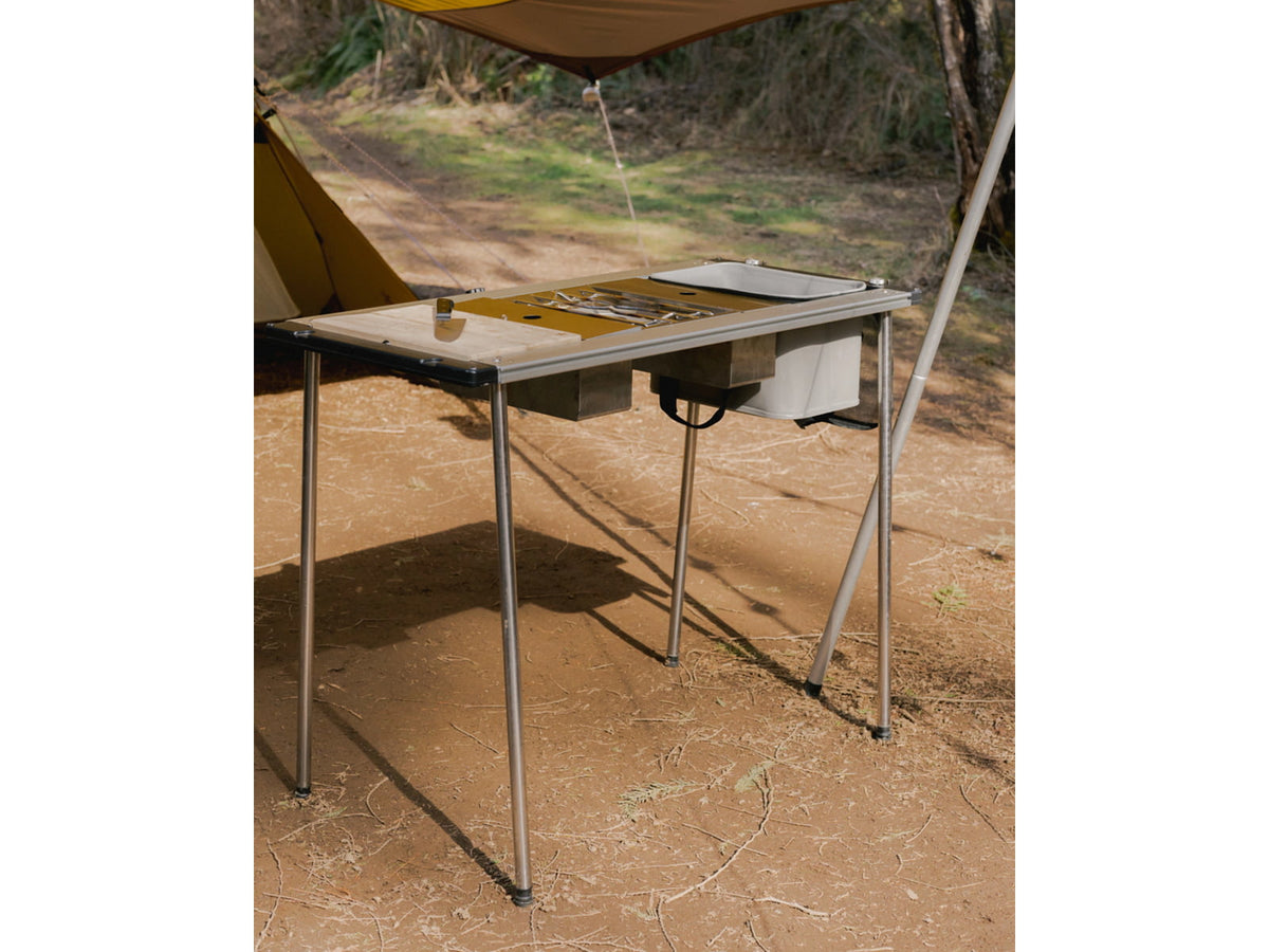 Snow Peak Iron Grill Table Camp Kitchen Starter Set One Size