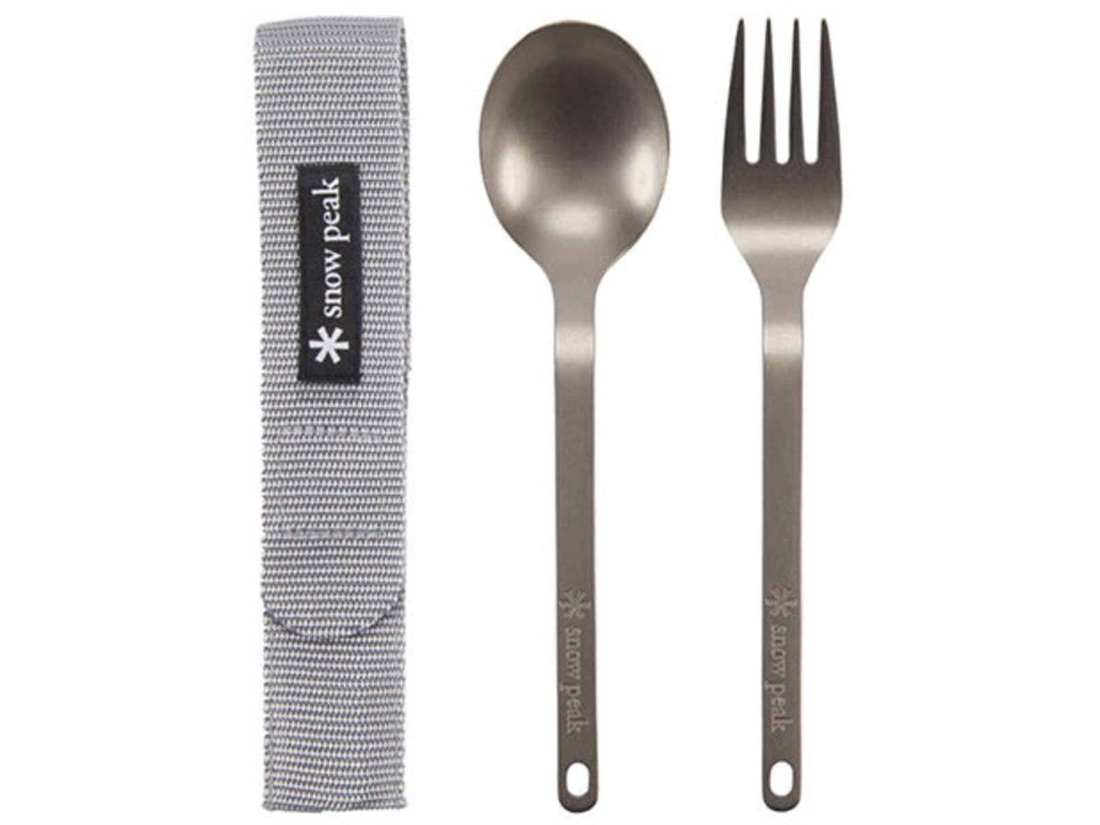 Snow Peak Titanium Fork And Spoon Set One Size