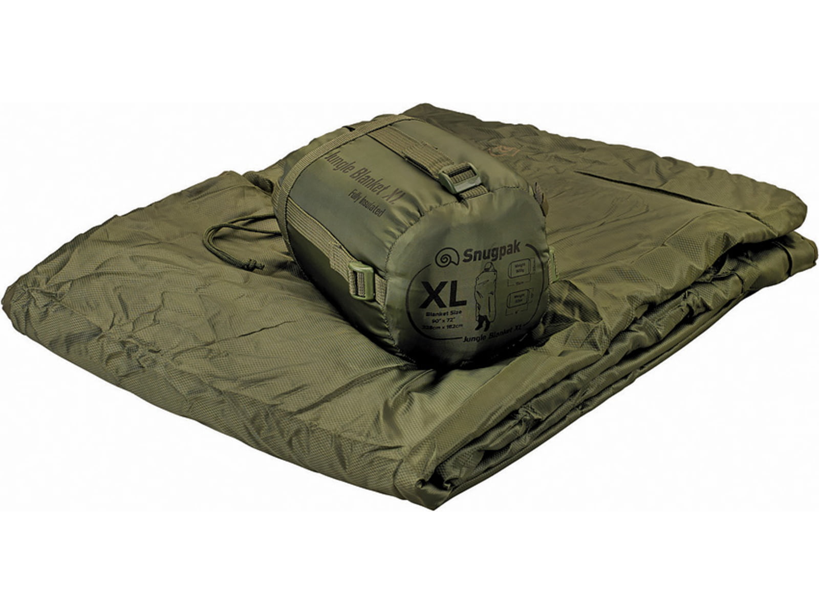 SnugPak Jungle Blanket XL 86in x 70in Olive 92245