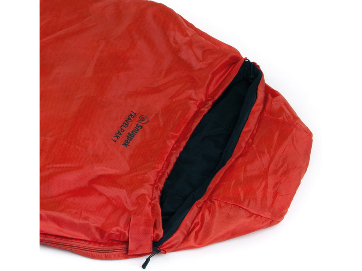 SnugPak Travelpak 1 Sleeping Bag Flame Red 98810