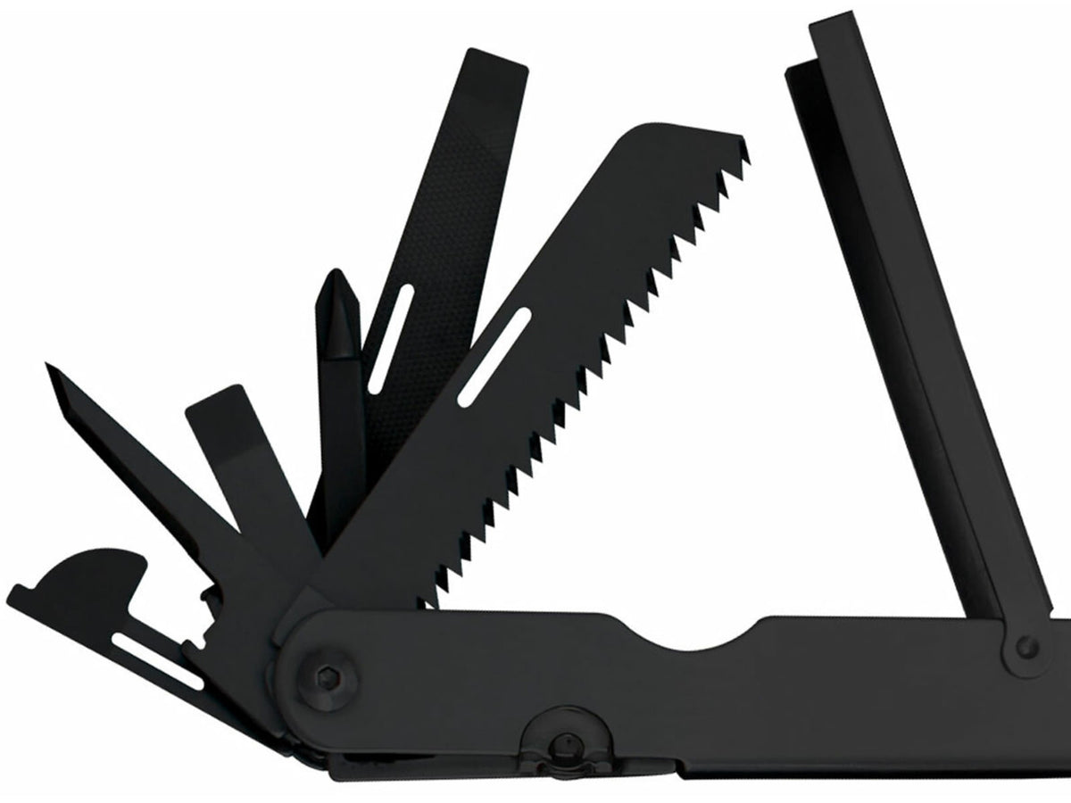 SOG Specialty Knives & Tools Powerlock EOD Scissors Multi-Tool w/ Nylon Sheath Black Oxide Finish Black/Black SOG-B61N-CP