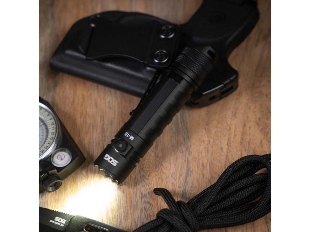 SOG Specialty Knives & Tools M-18 1900 Lumens LED Flashlight Black